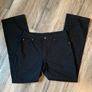 Duluth Trading Co Black Straight Leg Pants